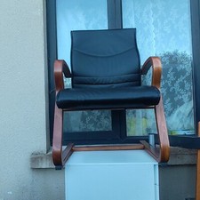 Cantilever chair black for sale  ALLOA