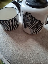 Zebra coffee teapot for sale  MARKET RASEN
