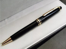 Caneta esferográfica série resina de alta qualidade brilhante clipe preto-ouro 0,7 mm nova na caixa comprar usado  Enviando para Brazil