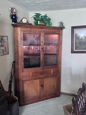 lighted corner cabinet for sale  Crawfordsville
