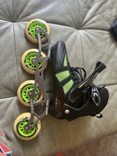 Patins masculinos tamanho 8 Atom Pro Fitness catraca fivela punho fecho Striker Mark  comprar usado  Enviando para Brazil