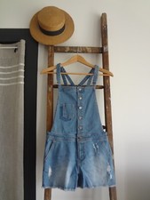 Salopette short jeans d'occasion  La Ferté-Saint-Aubin