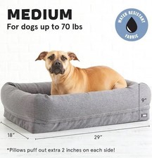 Usado, Cama de fofinho para cachorros Barkbox espuma com memória, média - cinza comprar usado  Enviando para Brazil