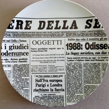 Fornasetti plate .giornali for sale  ABERTILLERY