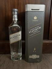 Johnnie Walker Platinum Scotch Whisky garrafa vazia com estojo 750 ml raro! comprar usado  Enviando para Brazil