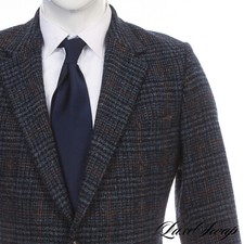 Jaqueta de tweed grossa Richard James Savile Row multi ouro azul Príncipe de Gales 46 comprar usado  Enviando para Brazil