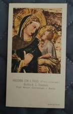 MADONNA DI LORENZETTI  ANTICO SANTINO CON RICORDO 50mo Professione P.Egidio 1974 comprar usado  Enviando para Brazil