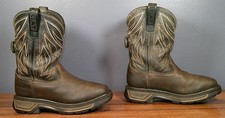 leather boots work for sale  Reading