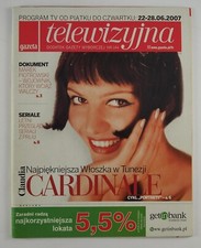 CLAUDIA CARDINALE  2007 Poland, GAZETA TELEWIZYJNA Gene Hackman na sprzedaż  PL