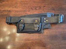 Bolsa utilitária de couro Fanny Pack cinto carteiro para homens e mulheres (marrom) comprar usado  Enviando para Brazil