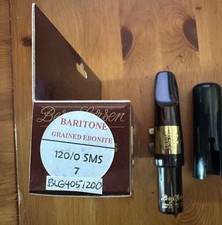 Berg Larsen Bari Sax Grained Ebonite 120/0 SMS 7 MPC, novo estoque antigo, nunca usado., usado comprar usado  Enviando para Brazil