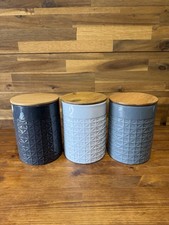 grey tea coffee sugar canisters for sale grey tea coffee sugar canisters for sale DRIFFIELD