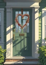 heart door wreath shaped for sale  Lansing