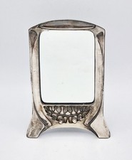 ESPELHO DE PENTEADEIRA DE ESTANHO ALEMÃO JUGENDSTIL FINO c1910 Possivelmente WMF comprar usado  Enviando para Brazil