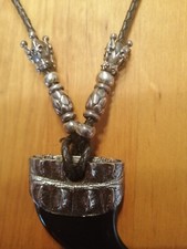 Elfcraft lederkette zahn gebraucht kaufen  Flörsheim-Dalsheim