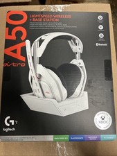 Fone de Ouvido para Jogos Sem Fio Logitech G Astro A50 Omni-Plataforma + Estação Base, Branco comprar usado  Enviando para Brazil