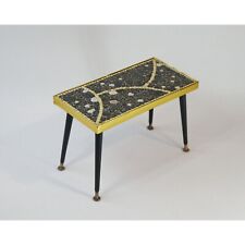 Mesa lateral retangular em mosaico vintage, suporte de madeira para plantas coloridas meados do século comprar usado  Enviando para Brazil