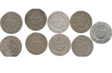 Coleção de 9 moedas brasileiras de prata 500 Réis (1924-1931) – Série Mocinha comprar usado  Brasil 