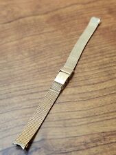 Pulseira de relógio vintage JB Champion Omega feminina malha cheia de ouro 14k 10mm 6" comprar usado  Enviando para Brazil