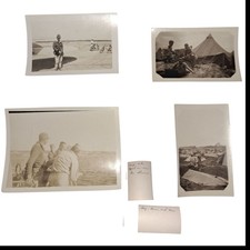 Lote de 4 fotos de Okinawa Ie Shima da Segunda Guerra Mundial 1945 soldados do sexo masculino barracas de acampamento bicicletas  comprar usado  Enviando para Brazil