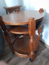 Servierwagen rund holz gebraucht kaufen  Bottrop