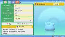 Pokemon metamorph shiny d'occasion  Château-Renard