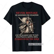Camiseta Knight Templar Never Mistake The Scariest Battle Warrior of God Crusader comprar usado  Enviando para Brazil