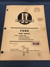 Shop manual ford for sale  Lee