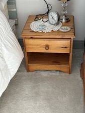 Pine bedside table for sale  VIRGINIA WATER
