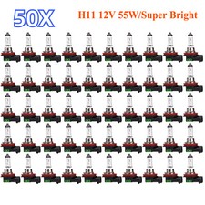 50 peças H11 12V 55W/super brilhante lâmpada de halogênio de neblina ultra branca lâmpada de cabeça de carro comprar usado  Enviando para Brazil
