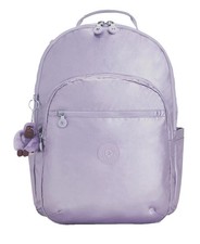 Mochila para laptop Kipling Seoul extra grande 17" bolsos com zíper roxo metálico 47cm H comprar usado  Enviando para Brazil