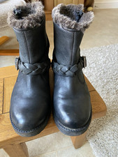 Ladies black leather for sale  BROUGH