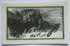 Castelo com 'VICTOR HUGO HH 1866' por VICTOR HUGO: Impressão C1924 comprar usado  Enviando para Brazil