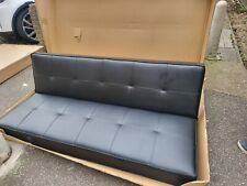 Black faux leather for sale  LONDON