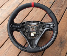 NOVO COURO Honda Civic 2006-2011 OEM Volante Preto Listra Vermelha 8ª Geração comprar usado  Enviando para Brazil