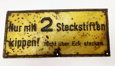 Blechschild antik hinweisschil gebraucht kaufen  Velbert