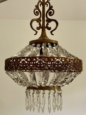 Lampadario goccie cristallo usato  Ravenna