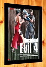 Usado, Resident Evil 4 Leon & Ada pequeno pôster / página de anúncio antiga emoldurada PS2 Xbox Capcom  comprar usado  Enviando para Brazil