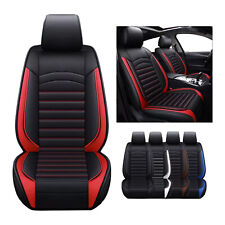 Conjunto completo de 5 lugares capa de assento de carro luxo couro universal almofada traseira frontal, usado comprar usado  Enviando para Brazil