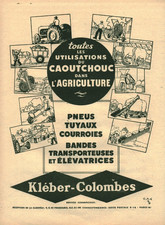 Publicité ancienne kléber d'occasion  France