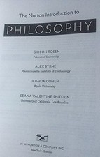 Norton introduction philosophy for sale  UK
