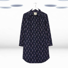 Vestido Camisa Ditsy Feminino Ex Fat Face Manga Longa Cordão Azul Marinho comprar usado  Enviando para Brazil
