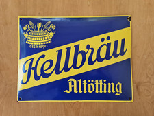Emailschild hellbräu altötti gebraucht kaufen  Brannenburg