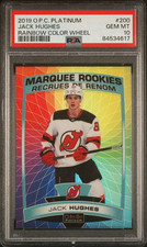 2019-20 JACK HUGHES O-PEE-CHEE RODA COLORIDA ARCO-ÍRIS PLATINA PSA 10 GEM ESTADO PERFEITO comprar usado  Enviando para Brazil