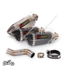 Tubo de escape médio ponta silenciador 310mm para Honda CBR400 CBR500R CB500X/400X CB500F comprar usado  Enviando para Brazil