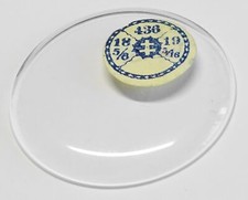 Relógio de bolso de vidro DOME diâmetro 43,6 mm cúpula superior comprar usado  Enviando para Brazil