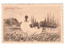 1915 antica cartolina usato  Italia
