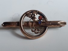 Jugendstil brosche schaumgold gebraucht kaufen  Hagen
