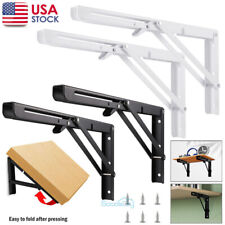 2X Soportes para estantes plegables de acero inoxidable Montaje en pared 14" 12" comprar usado  Enviando para Brazil