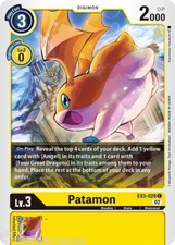 Ex3 028 patamon for sale  SHIPLEY